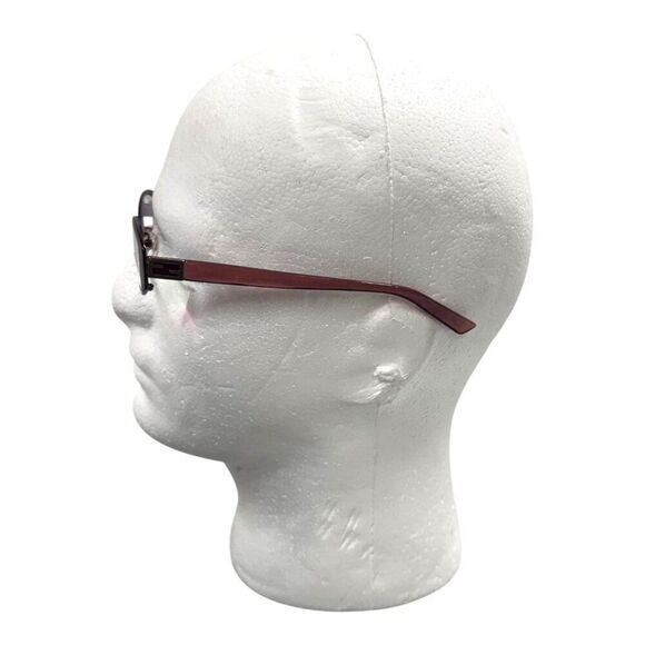 Fendi F899 Rectangular Eyeglasses With Hard Case Burgundy 140mm Size Gift Set - Picture 4 of 9